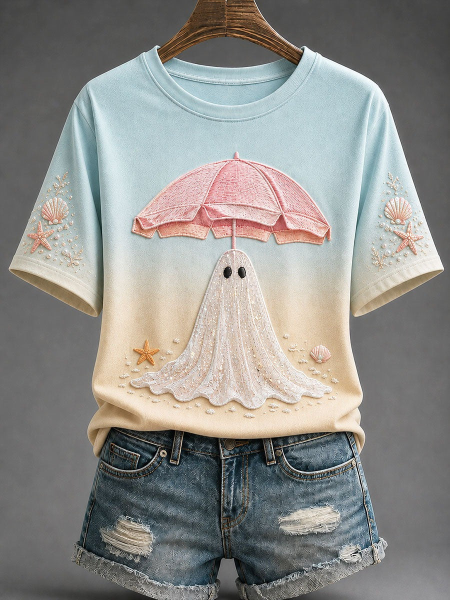 Halloween Ghost T-Shirt Halloween Night Apparel Gift For Daughter