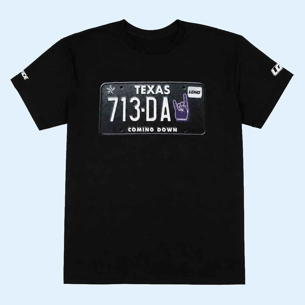 Lil' Keke Donke713 Merch 2026 Black 713 Day Coming Dine Plate Series T-Shirt Gift For Rap Lover