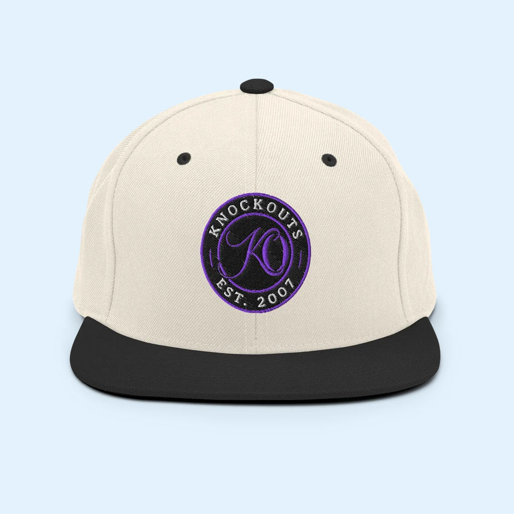 TNA Merch 2026 Knockouts Circle Logo Snapback Hat Embroidered Gifts For Son