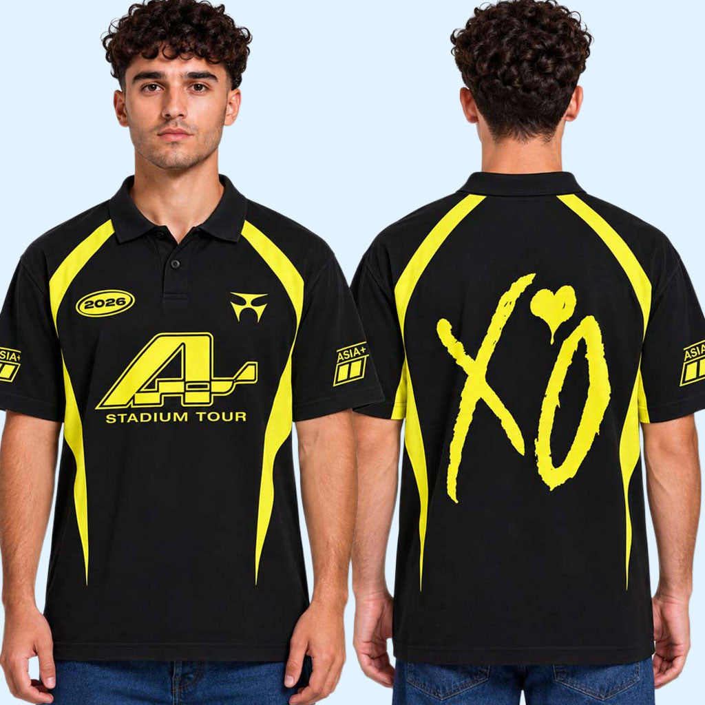 The Weeknd XO Logo After Hours Til Dawn Tour Stadium Tour 2026 Polo Shirt The Weeknd Merch