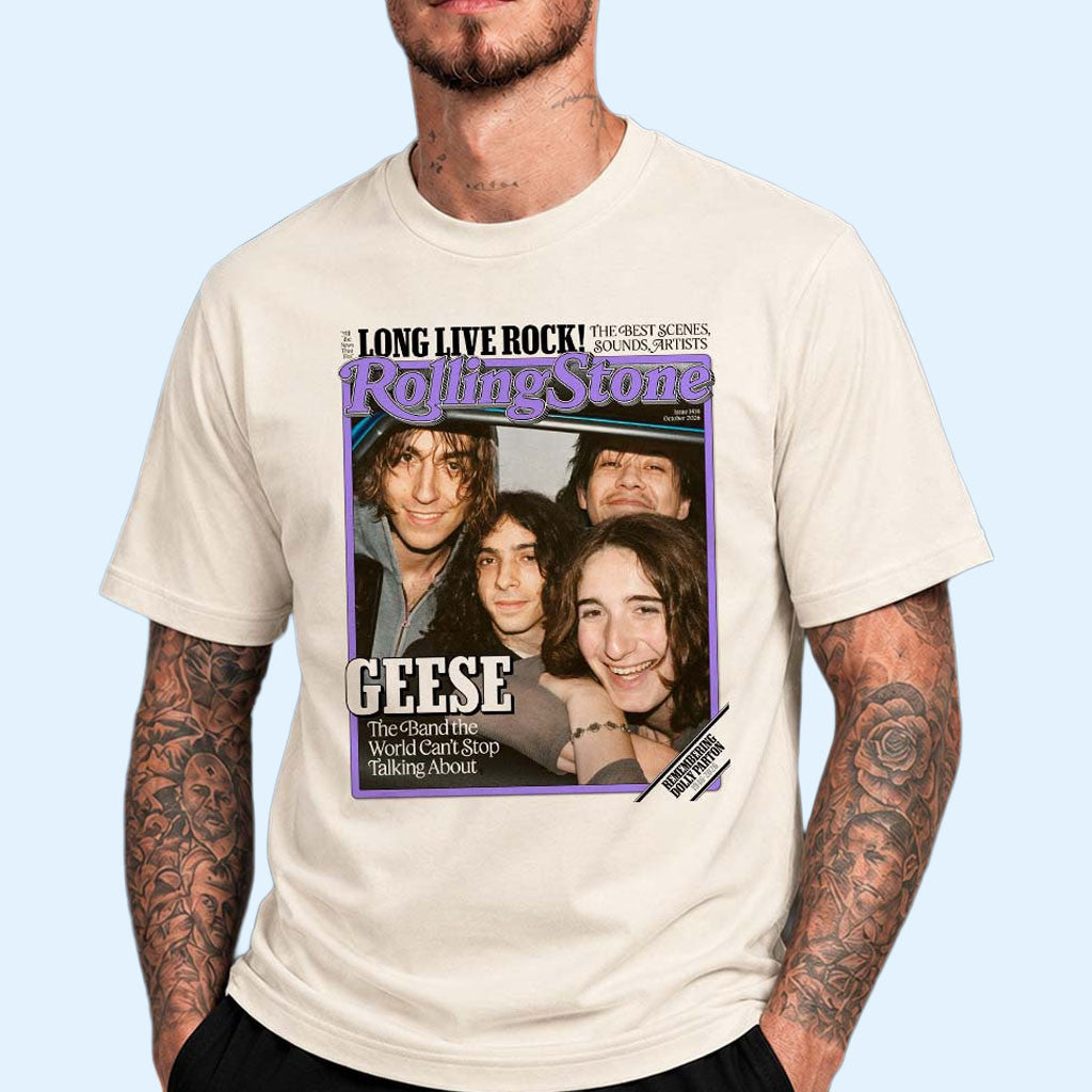 Geese Band Merch Rolling Stone Magazine Cover The Band The World Can't Stop Talking About Shirt