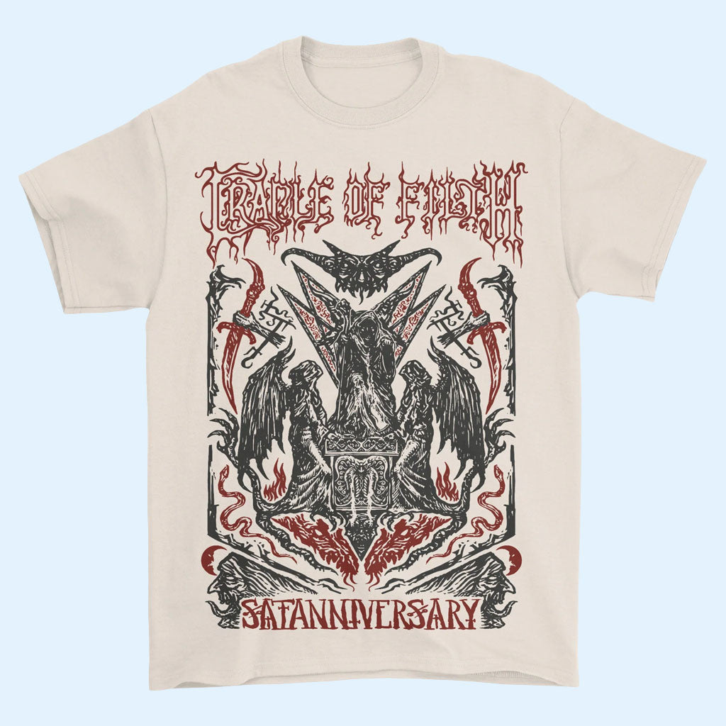 Night Shift Merch 2026 Cradle Of Filth Sataniversary T-Shirt Present For Band Fans
