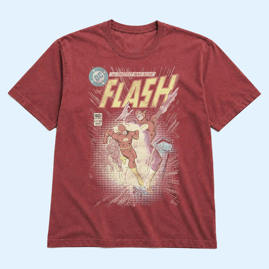 Heroes Villains Merch 2026 The Flash Fastest Man Alive Vintage T-Shirt DC Comics Merch'