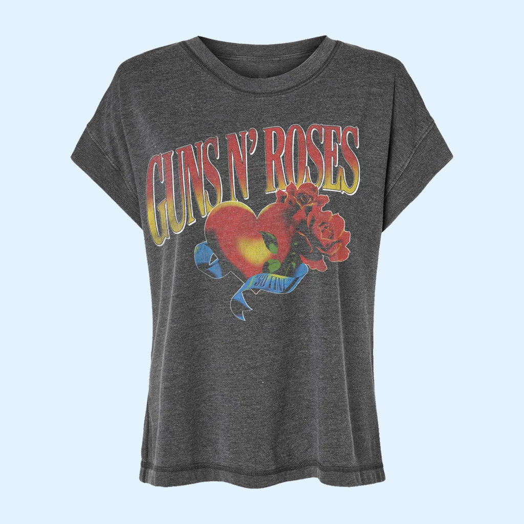 Guns N' Roses Merch 2026 So Fine Heart T-Shirt Presents For Rock Music Lovers