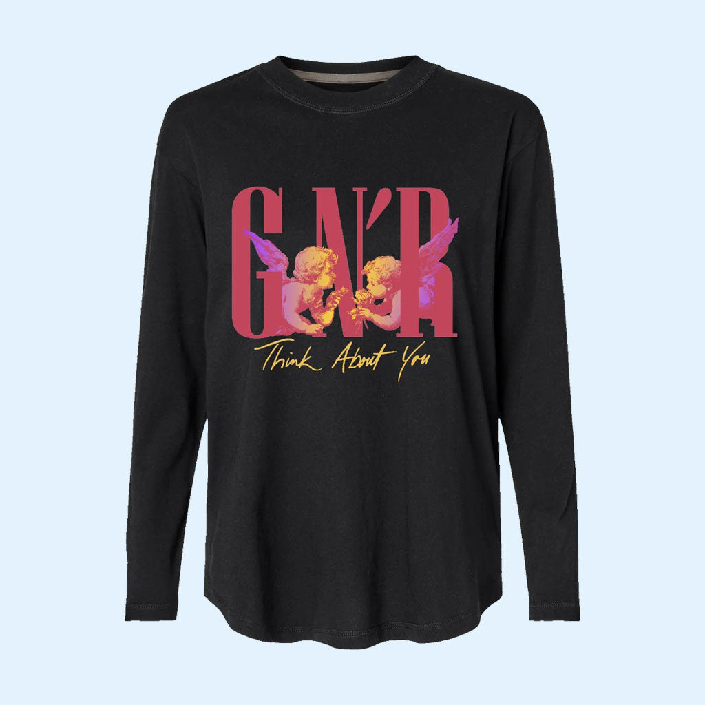 Guns N' Roses Merch 2026 Think About You Long Sleeve Shirt GNR Merch Gift For Rock Fans