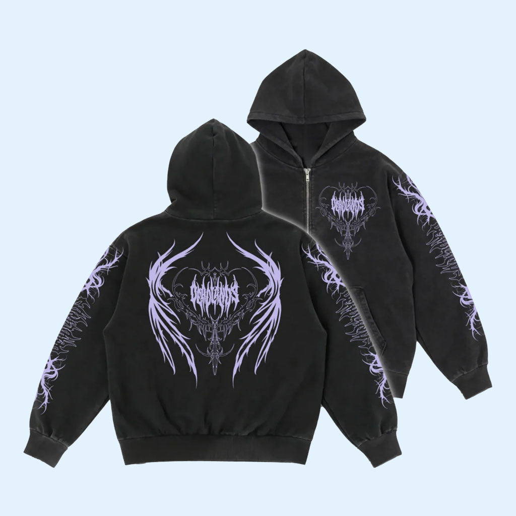 Deadlands Merch 2026 Wings Zip Hoodie Best Gifts For Music Lovers