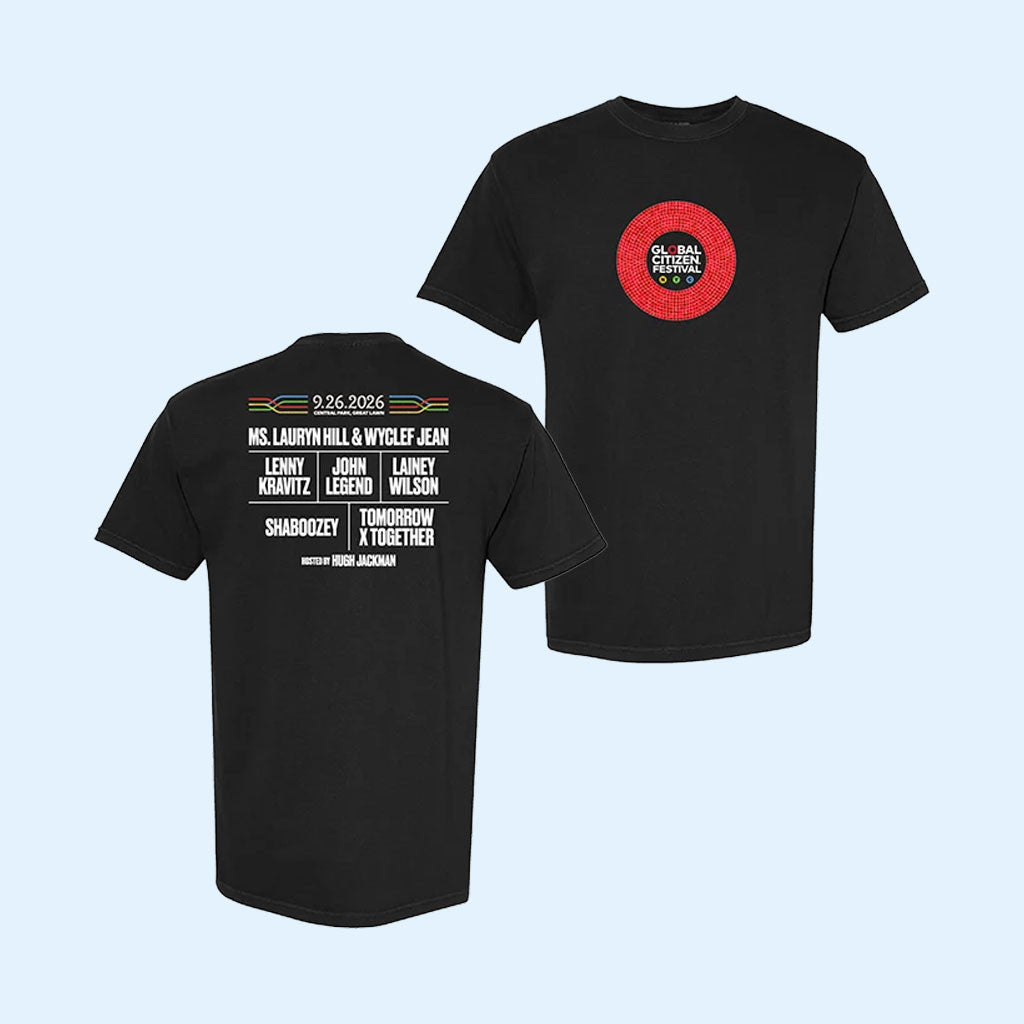 Global Citizen Merch GCF 2026 Lineup T-Shirt Great Gifts For Music Lovers