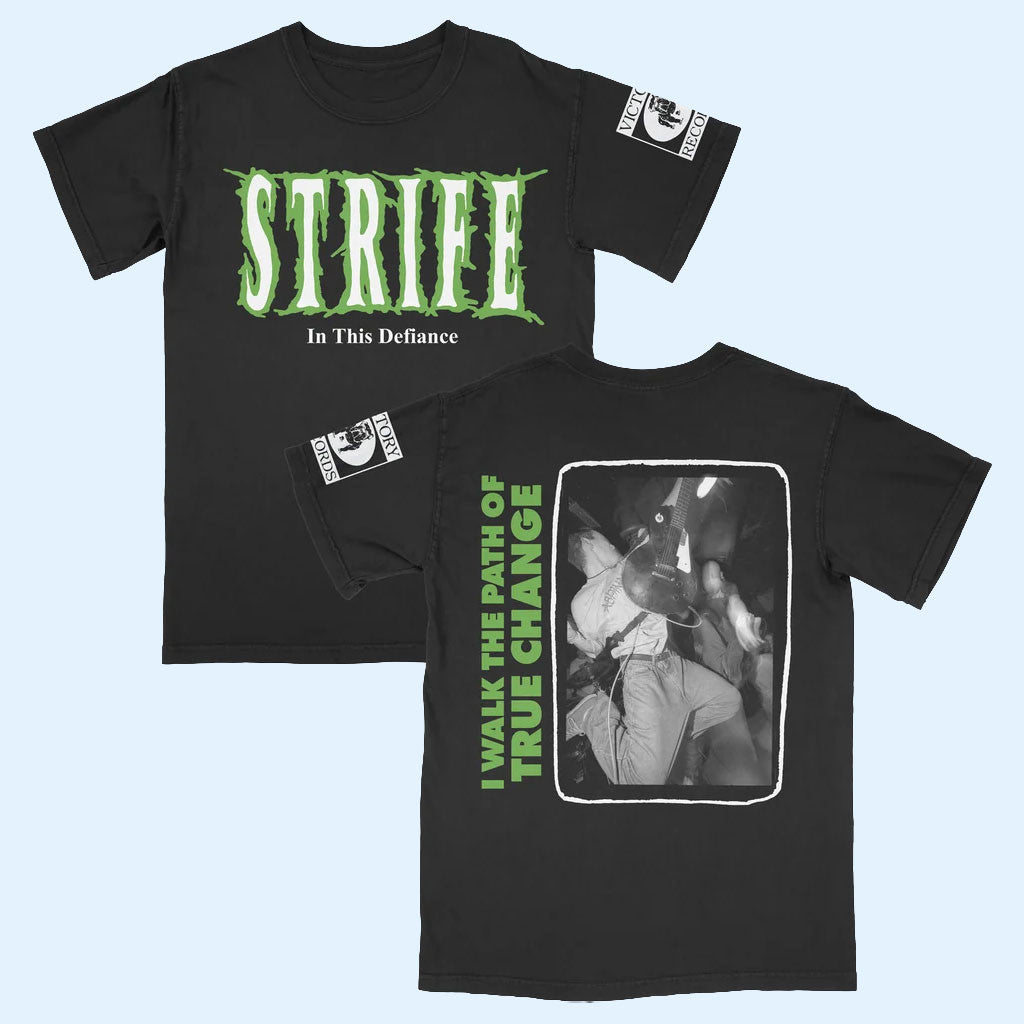 War Records Merch 2026 Strife Destroy T-Shirt Black Present Ideas For Music Lovers