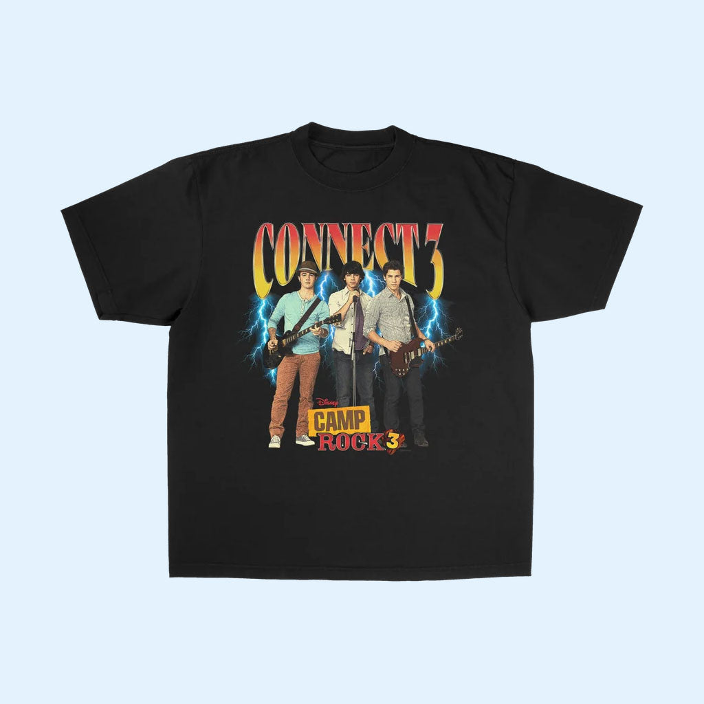 Jonas Brothers Merch 2026 Connect 3 Band T-Shirt Camp Rock 3 Shirt Gift For Music Lovers