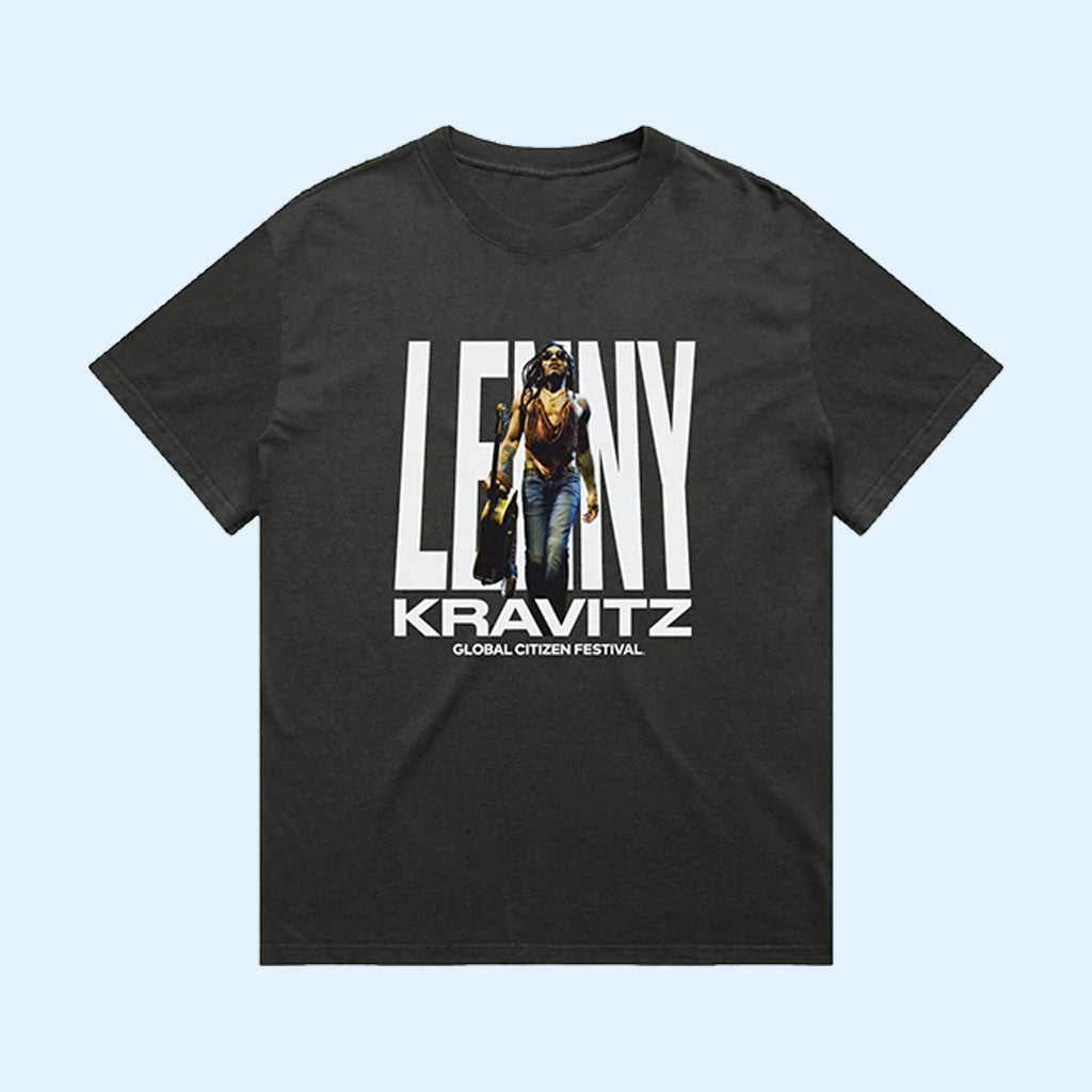 Global Citizen Merch GCF 2026 Lenny Kravitz T-Shirt Best Gifts For Music Lovers