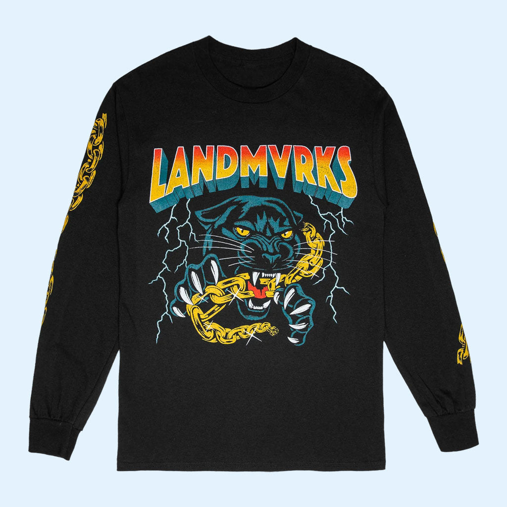 Landmvrks Merch 2026 Panther Long Sleeve Shirt Gifts For Guys Who Like Music