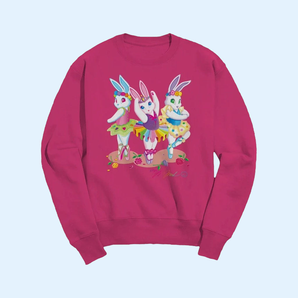 Lisa Frank Merch 2026 Ballerina Bunnies Crewneck Sweatshirt Adorable Gift For Her