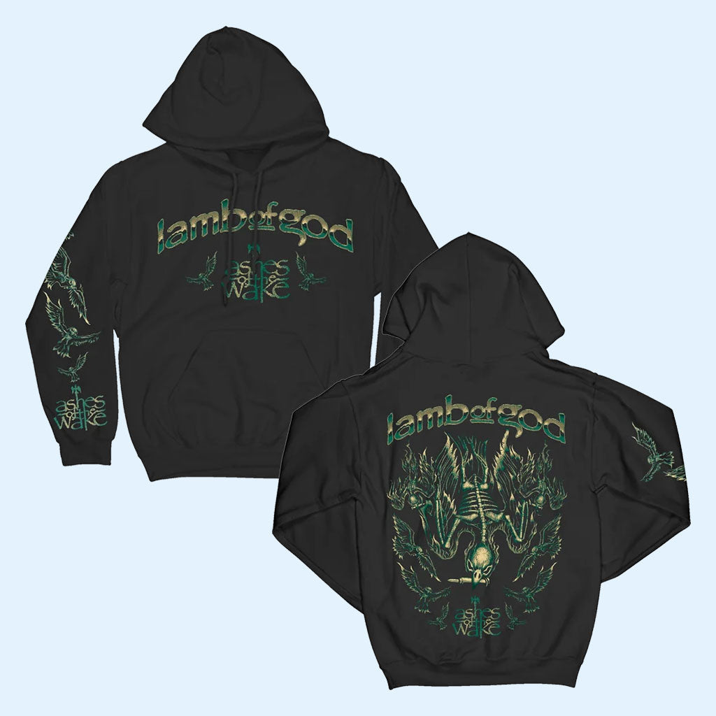 Lamb Of God Merch 2026 Ashes Of The Wake Flock Black Hoodie Music Related Gifts For Guys