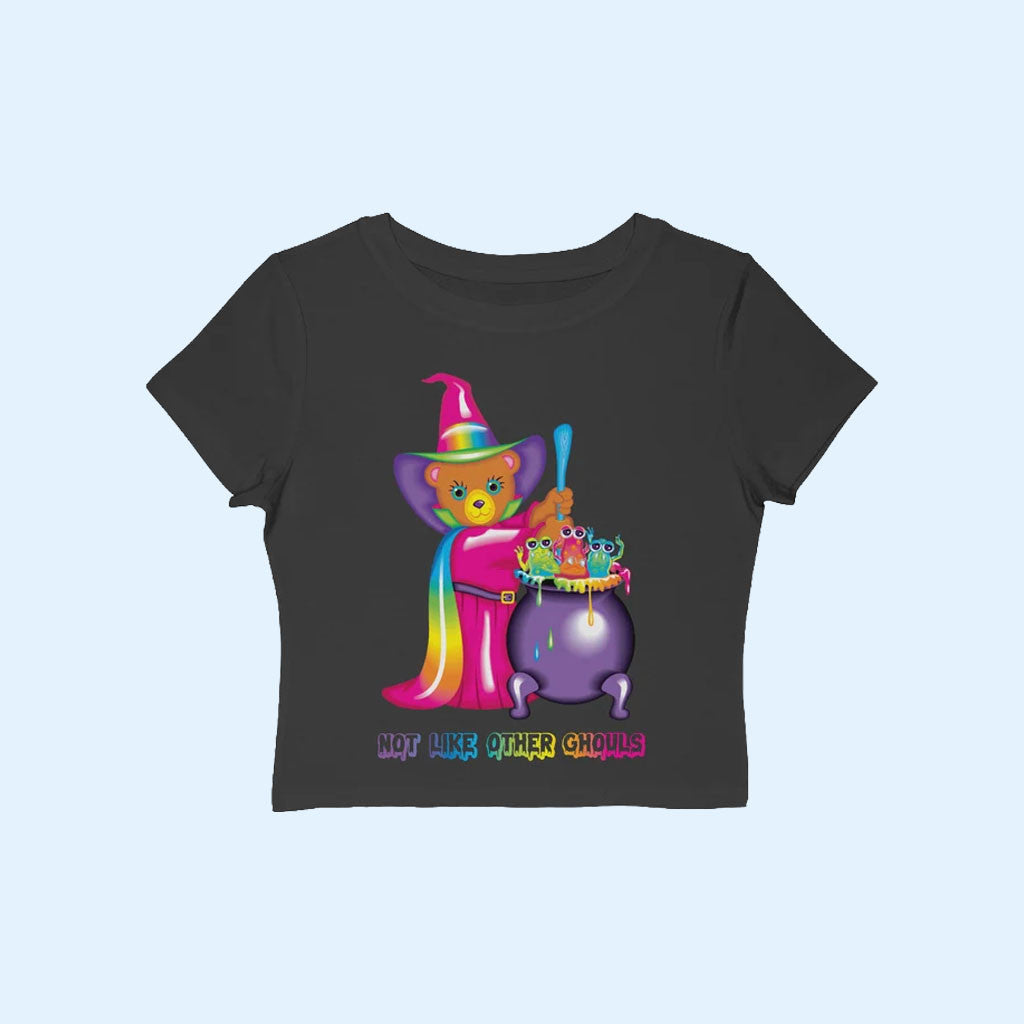 Lisa Frank Merch 2026 Ghouls Night Baby Tee Not Like Other Ghouls Halloween Apparel Women's
