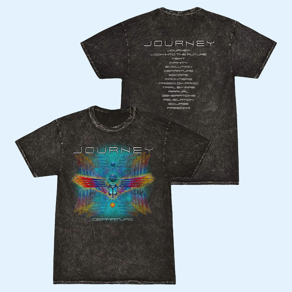 Journey Music Merch 2026 Departure Wash T-Shirt Best Gifts For Music Lovers