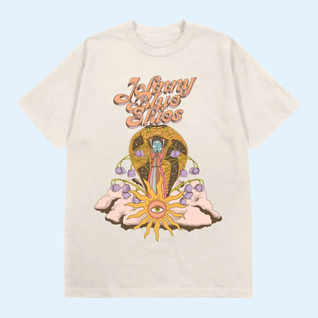 Johnny Blue Skies Merch 2026 Snake T-Shirt Johnny Blue Skies Merch Presents Music Lovers