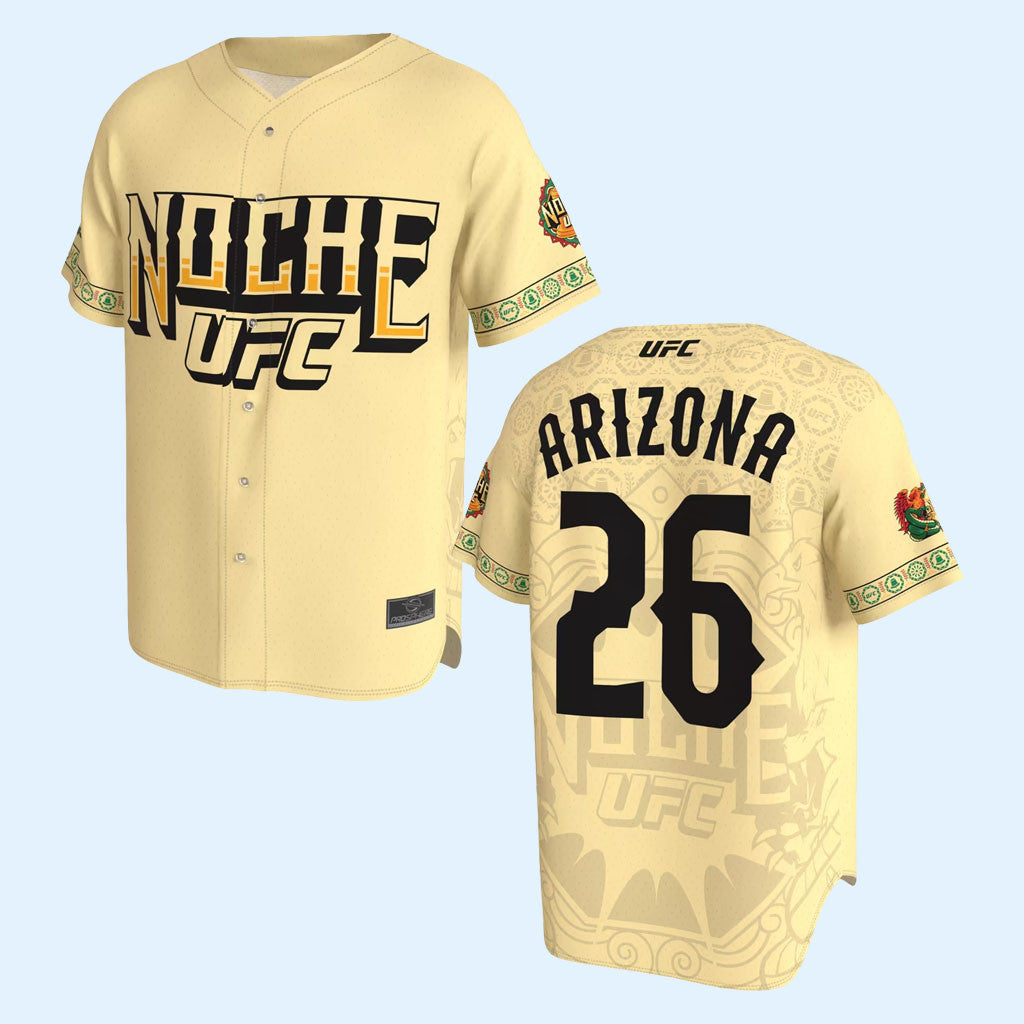 Noche UFC Merch 2026 ProSphere Noche UFC Baseball Fashion Jersey Mexican Independence Day Gifts