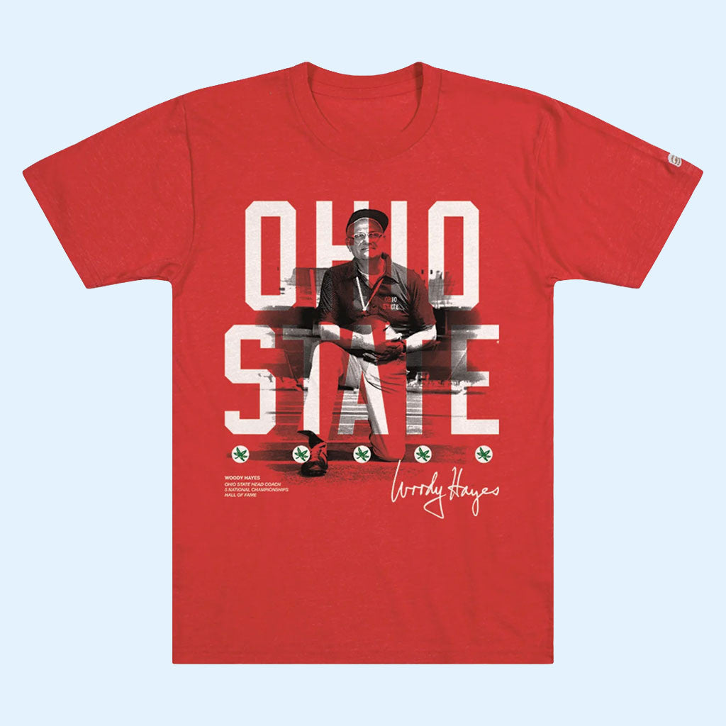 Ohio State Football Merch 2026 Ohio State Buckeyes Woody Hayes 75th Anniversary T-Shirt Gifts