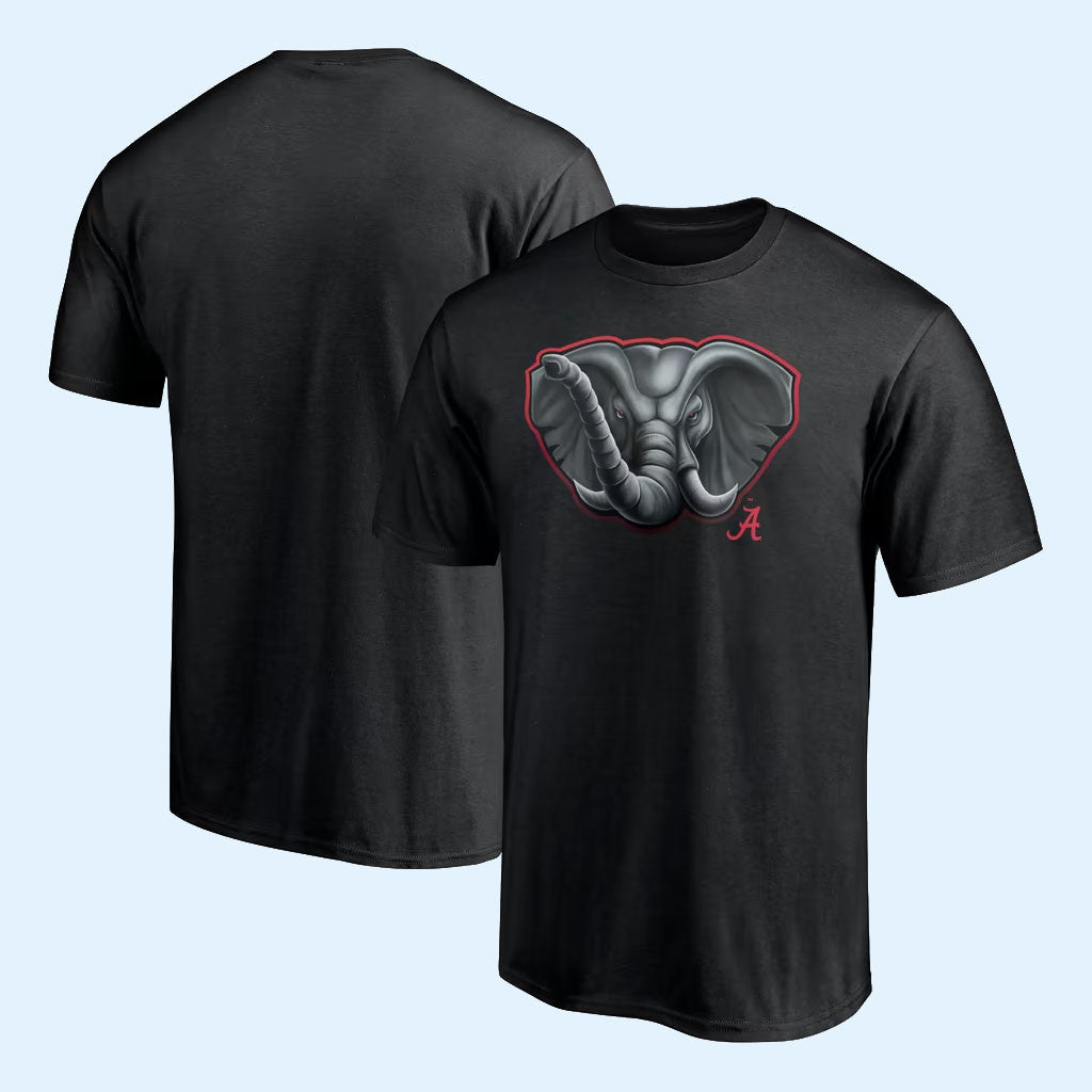Alabama Crimson Tide Merch 2026 Alabama Crimson Tide Midnight Mascot T-Shirt Black Fan Gifts