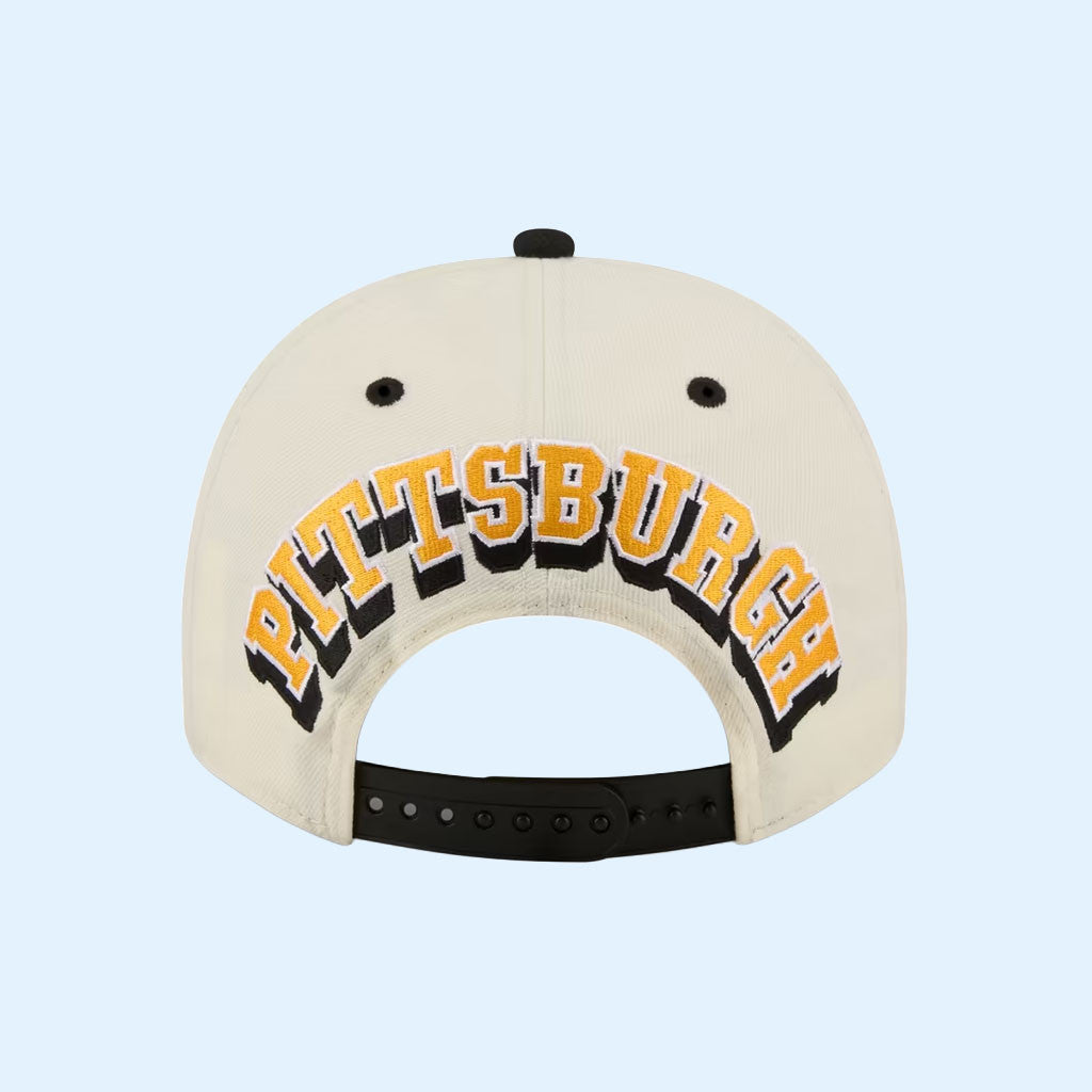 Pittsburgh Steelers Merch 2026 Steelers New Era Rear Wordmark Snapback Hat Embroidered