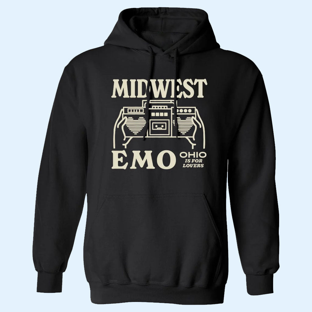 Hawthorne Heights Merch 2026 Ohio Is For Lovers Festival Midwest Emo Hoodie Black Fan Apparel