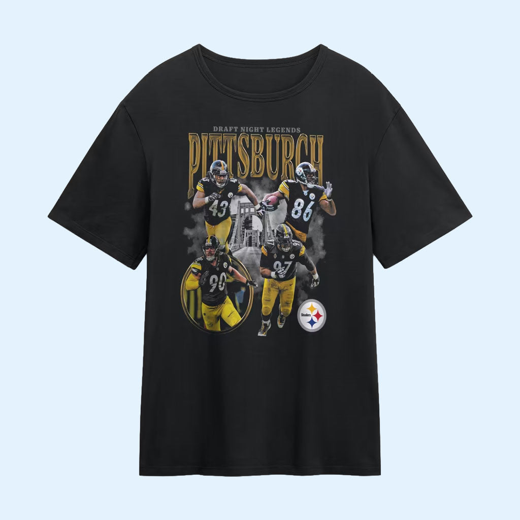 Pittsburgh Steelers Merch 2026 Pittsburgh Steelers Legends T-Shirt Gift For Football Lovers