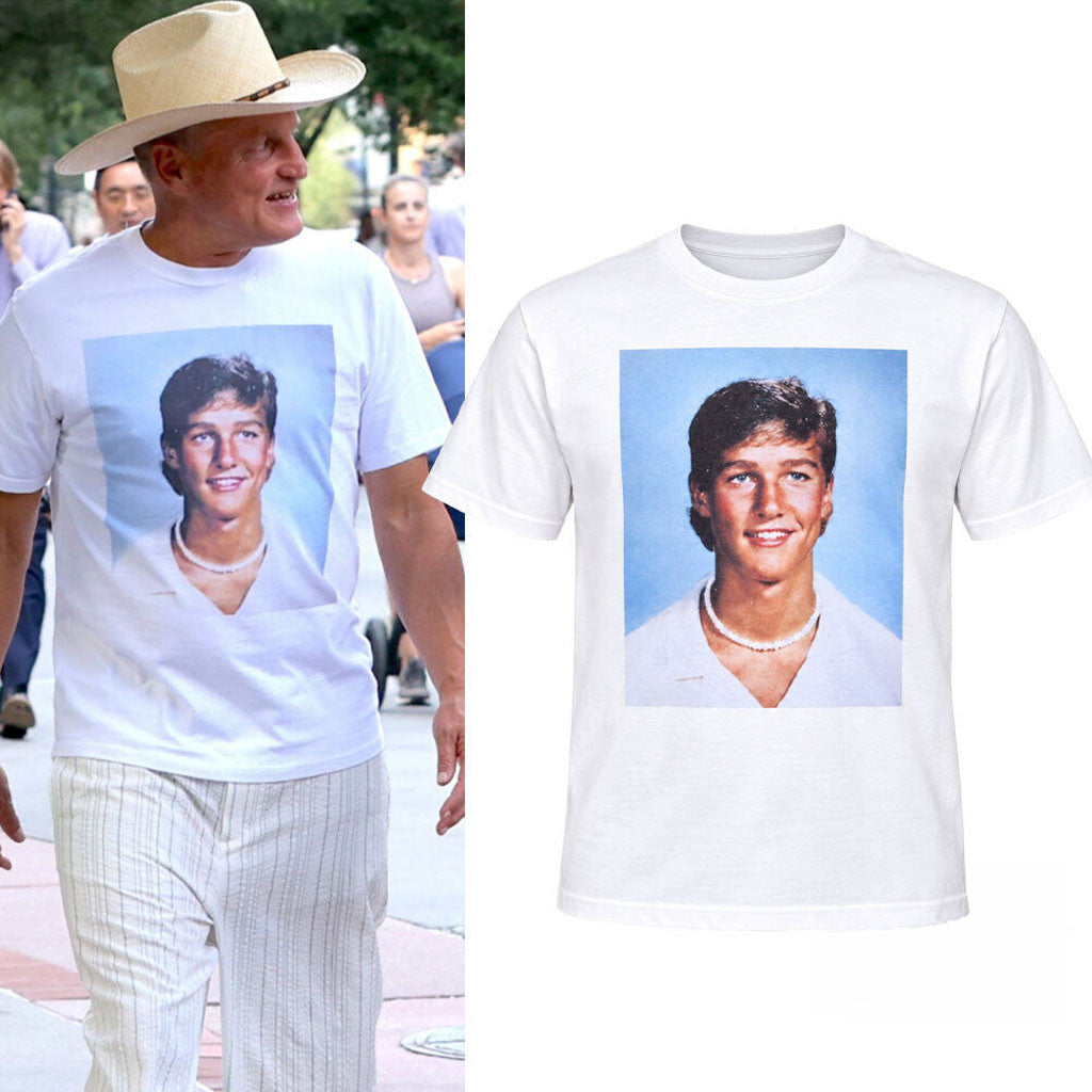 Woody Harrelson Wear His High School Photo Shirt Woody Harrelson Merch Gift For Actor Fans