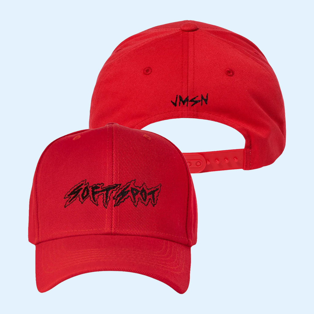 JMSN Merch 2026 Red Soft Spot Hat JMSN Hat Great Gifts For Music Lovers