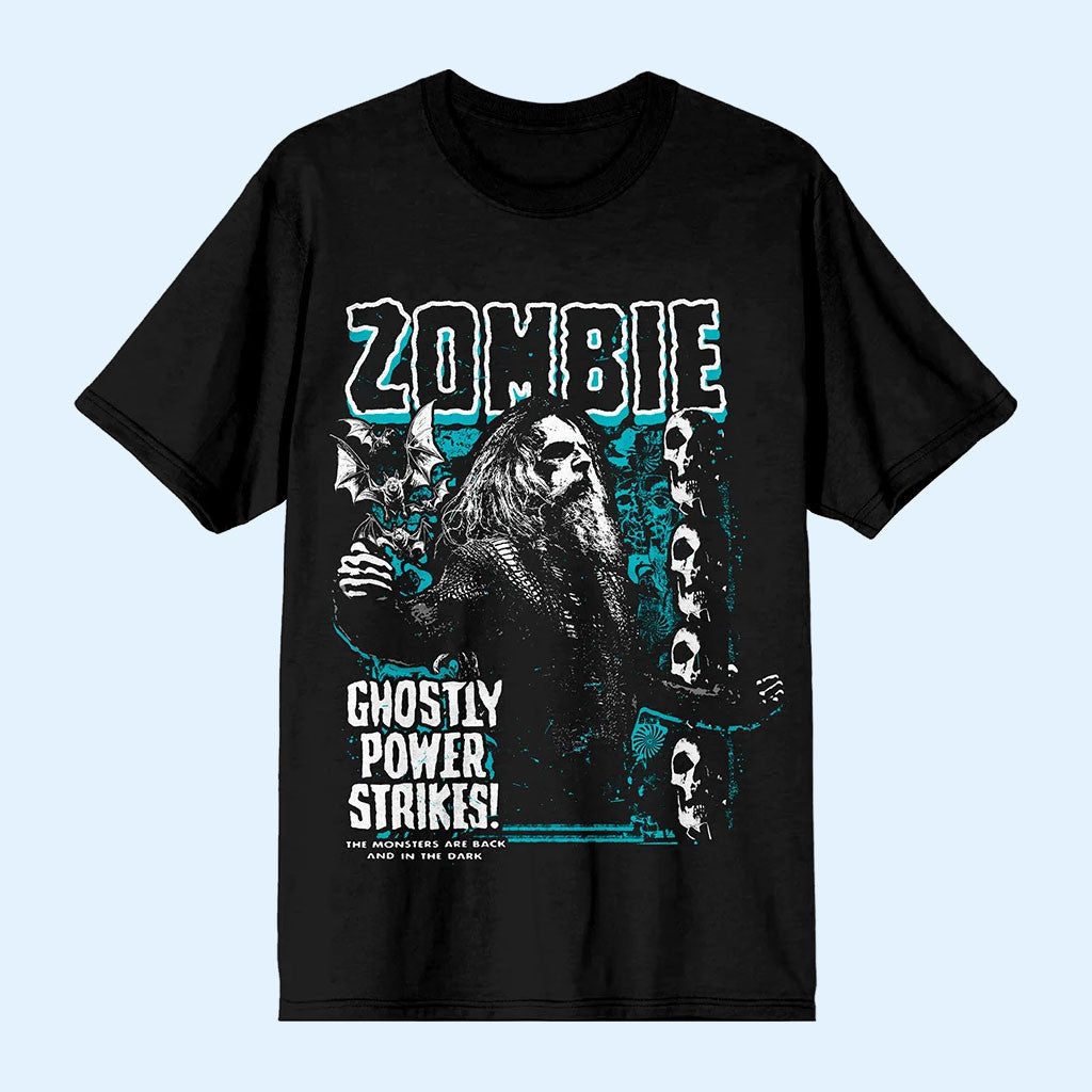 Rob Zombie Merch 2026 Ghostly Power Strikes T-Shirt Rob Zombie Shirt Best Gift For Music Lover