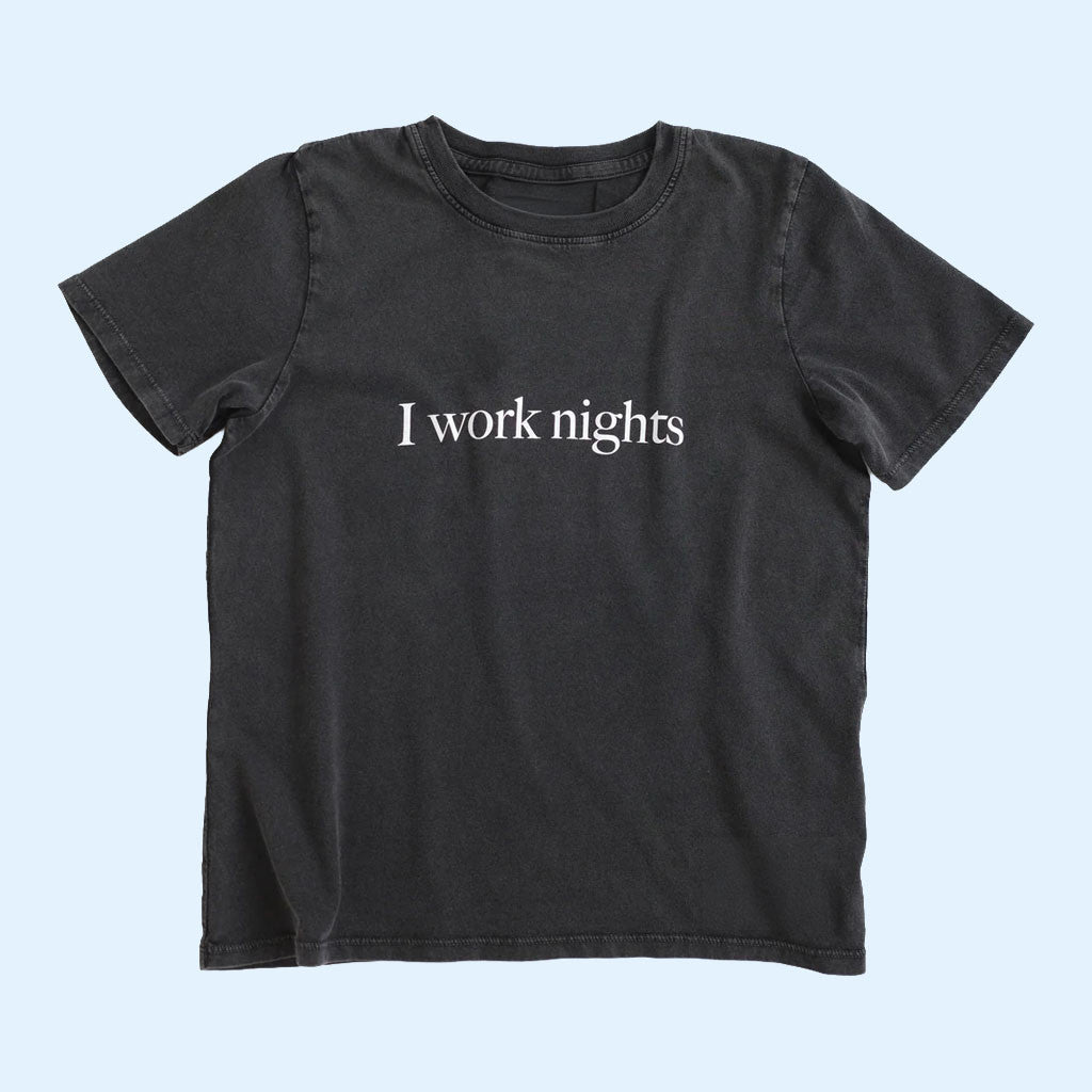 Conner Ives Merch 2026 I Work Nights T-Shirt Birthday Presents For Boyfriend