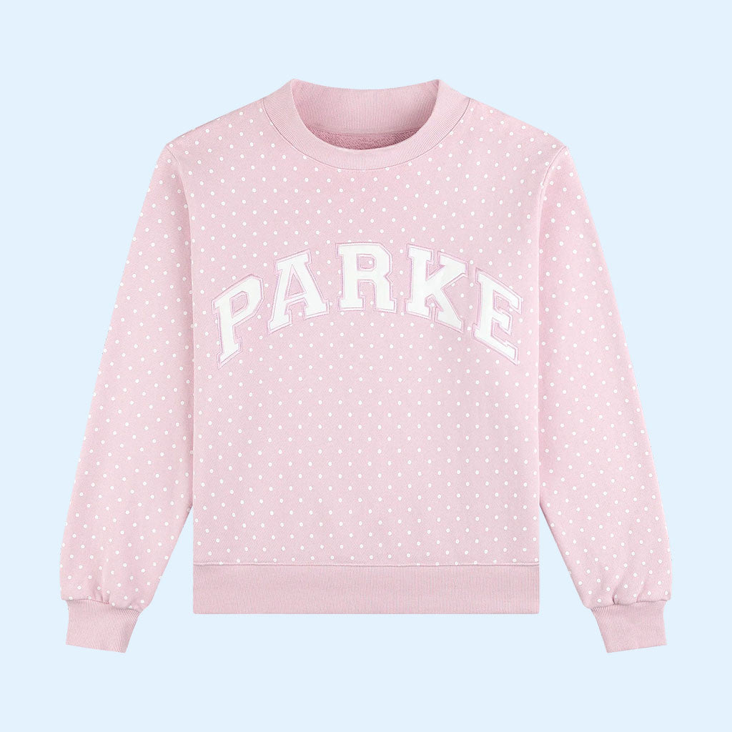 Parke Merch Polka Dot Varsity Sweatshirt 2026 Christmas Gifts For Girlfriend