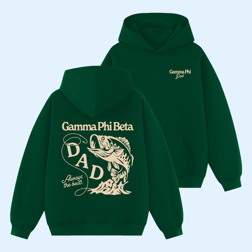 Gamma Phi Beta Merch 2026 The Perfect Catch Dad Sorority Hoodie Gamma Phi Dad Gifts