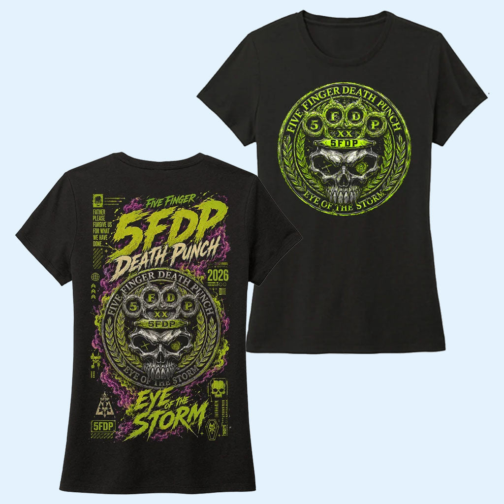 Five Finger Death Punch Merch 2026 Eye Of The Storm T-Shirt 5FDP Shirt Gift For Music Lovers