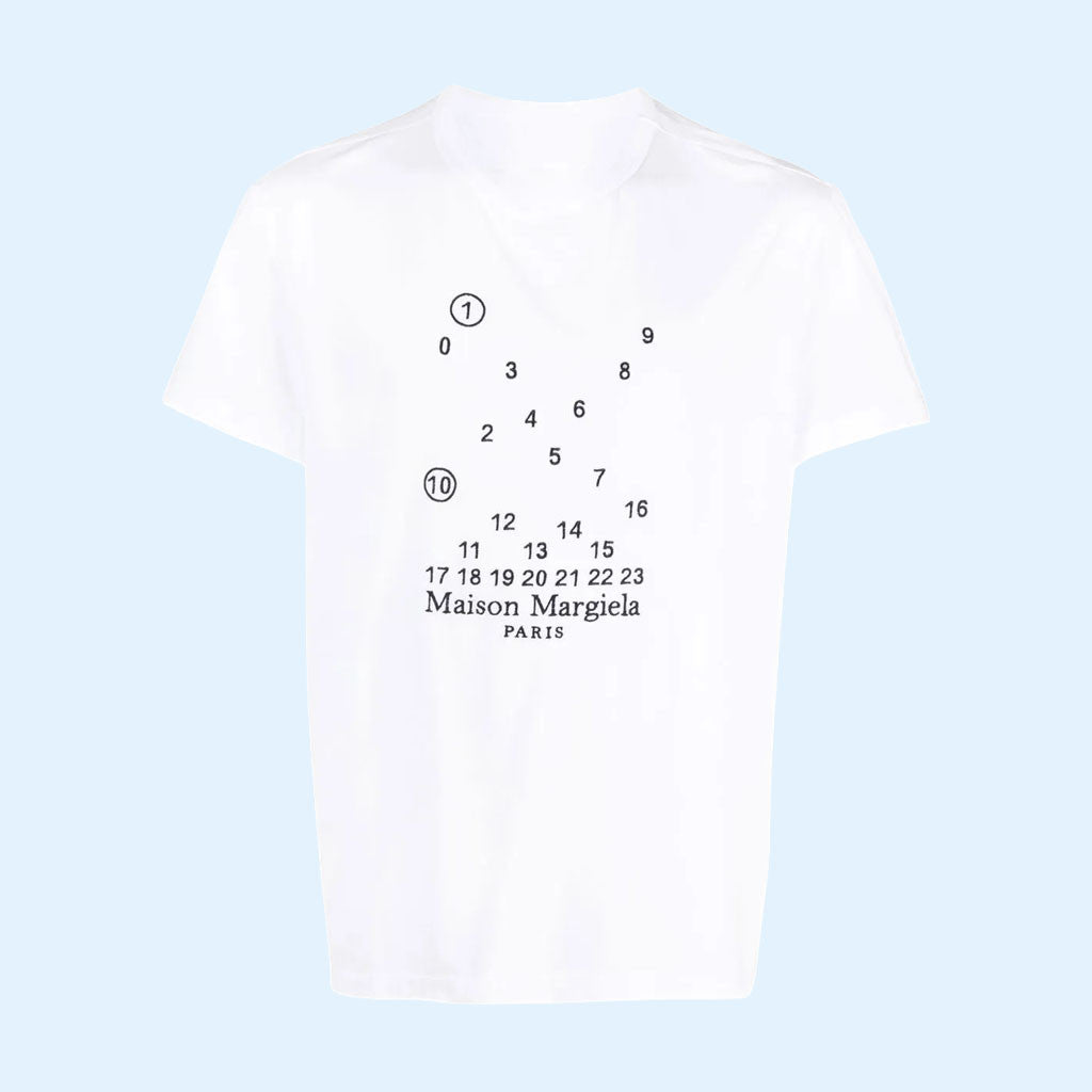 Maison Margiela Shirt Numeric Logo T-Shirt Maison Margiela Merch White Gift For Friends