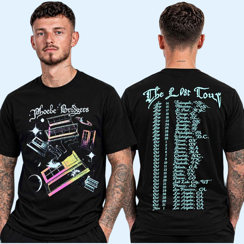 Phoebe Bridgers Merch The Lost Tour 2026 Celestial Windowdream Tour Dates T-Shirt Fan Gifts