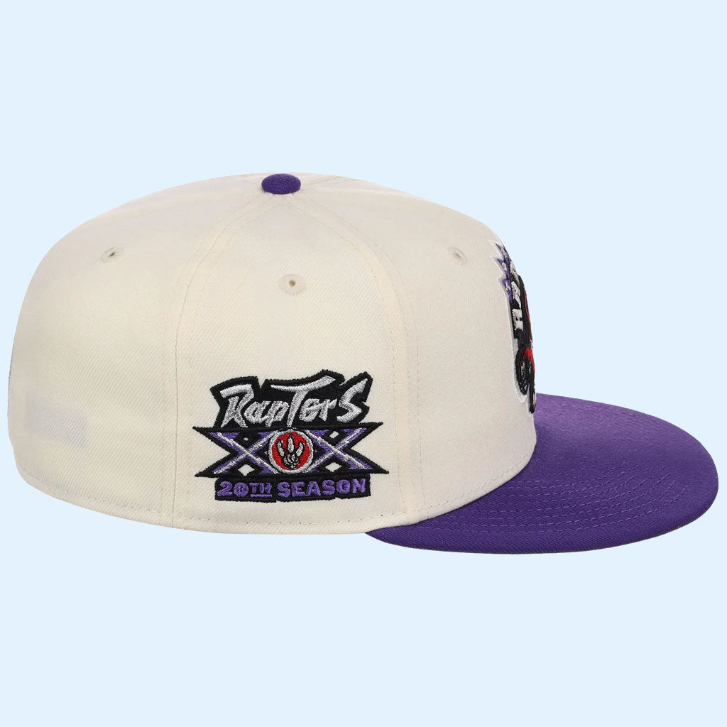 NBA Chrome OTC X Lids Hat Drop Merch Toronto Raptors New Era Snapback Hat Gift For Brothers