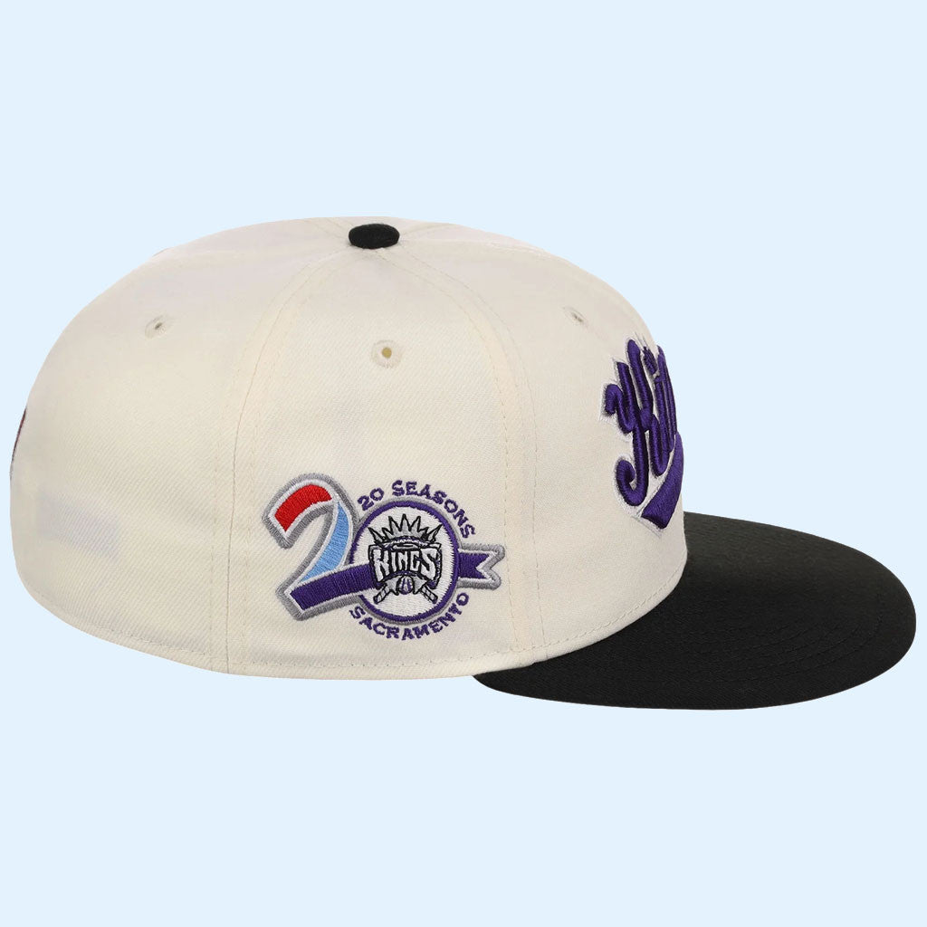 NBA Chrome OTC X Lids Hat Drop Merch Sacramento Kings New Era Snapback Hat Gift For Game Day