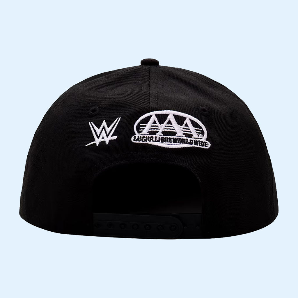 Los Perros Del Mal Merch 2026 Black Los Perros Del Mal Logo Snapback Hat Embroidered WWE Merch