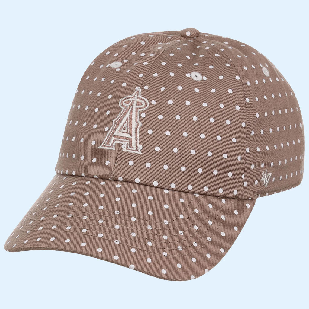 Lids Hat Drop Polka Dot Collection Merch Los Angeles Angels 47 Clean Up Hat Embroidered Gifts