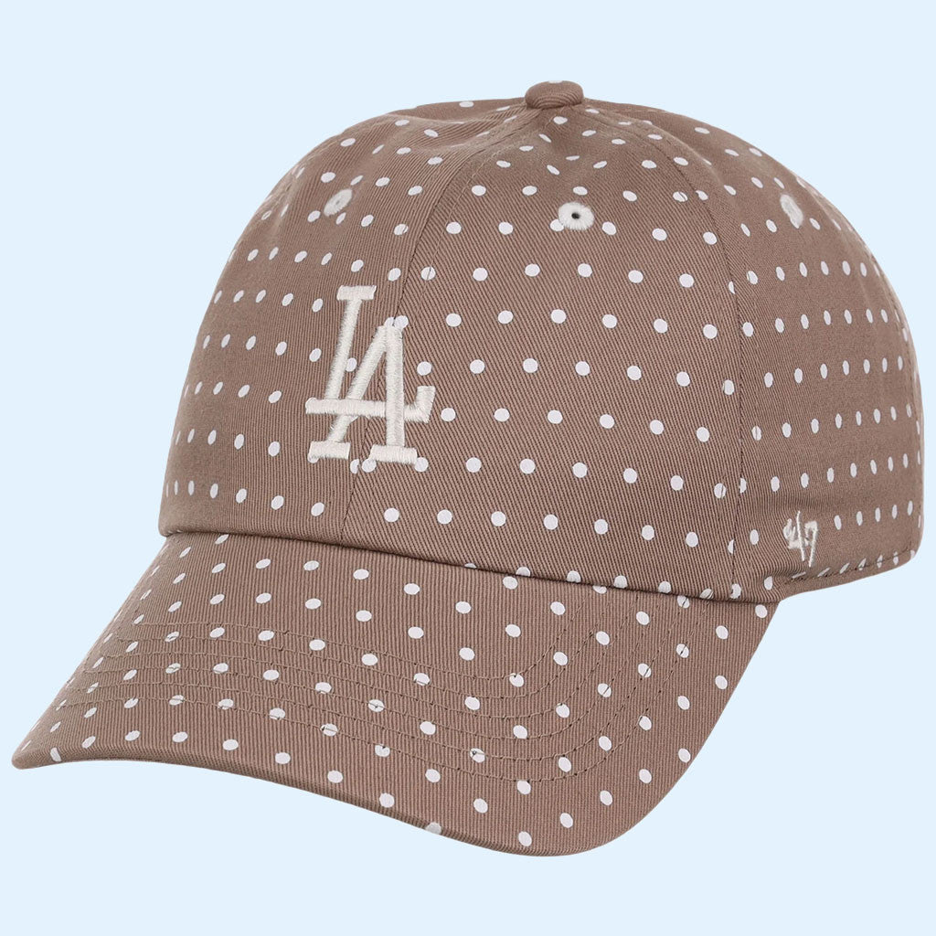 Lids Hat Drop Polka Dot Collection Merch Los Angeles Dodgers 47 Clean Up Hat Embroidered Gifts