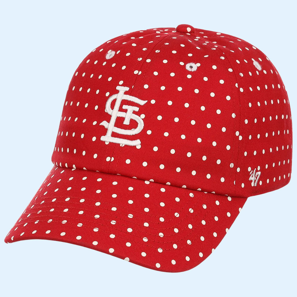 Lids Hat Drop Polka Dot Collection Merch St Louis Cardinals 47 Red Hat Embroidered Gifts For Fan