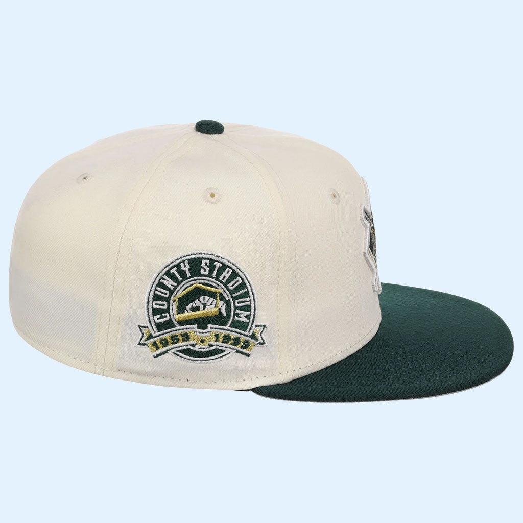 Lids Hat Drop Gilded Ivy Collection Merch Milwaukee Brewers New Era Snapback Hat Embroidered