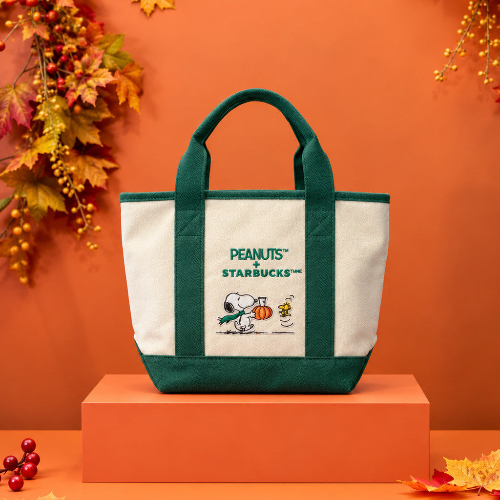 Starbucks X Peanuts Merch 2026 Snoopy Tote Bag Starbucks Snoopy Collection 2026 Fall Gifts