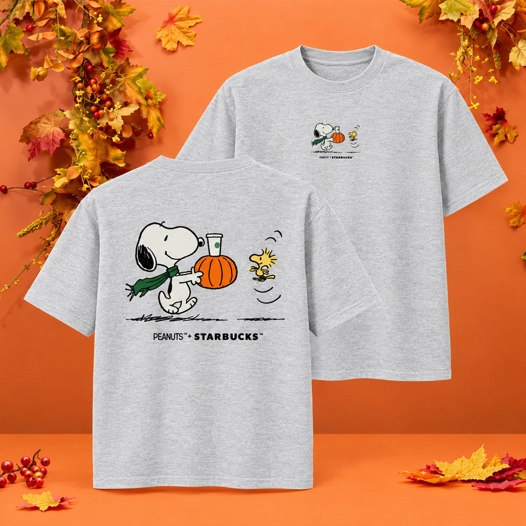 Starbucks X Peanuts Merch 2026 Snoopy T-Shirt Starbucks Peanuts Collab Apparel Fall Presents