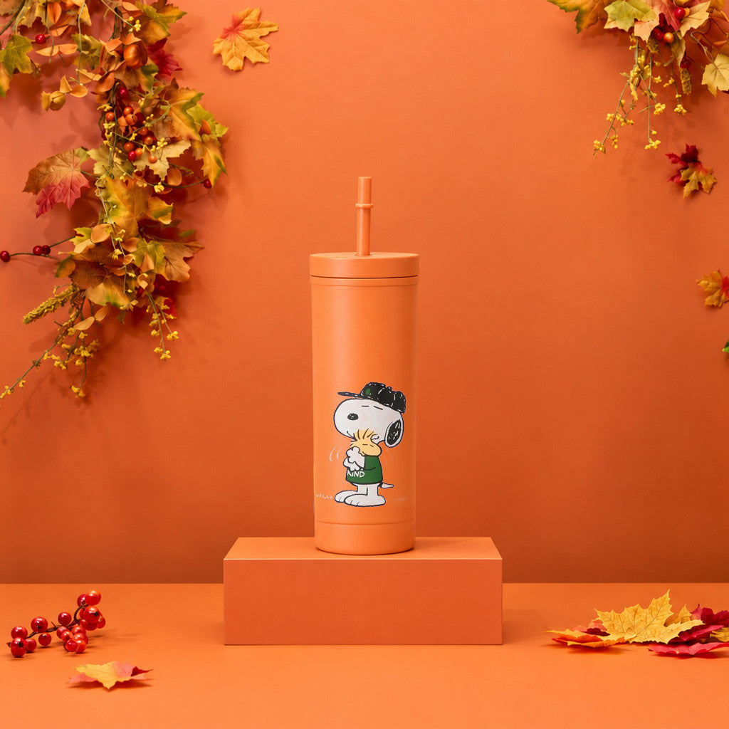 Starbucks X Peanuts Merch 2026 Snoopy Tumbler Starbucks Snoopy Collection Cup Orange Fall Gifts