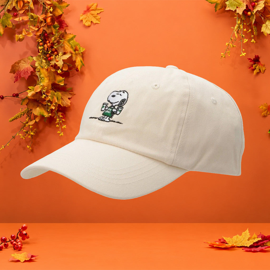 Starbucks X Peanuts Merch 2026 Snoopy Hat Embroidered Starbucks Snoopy Collection Baseball Cap