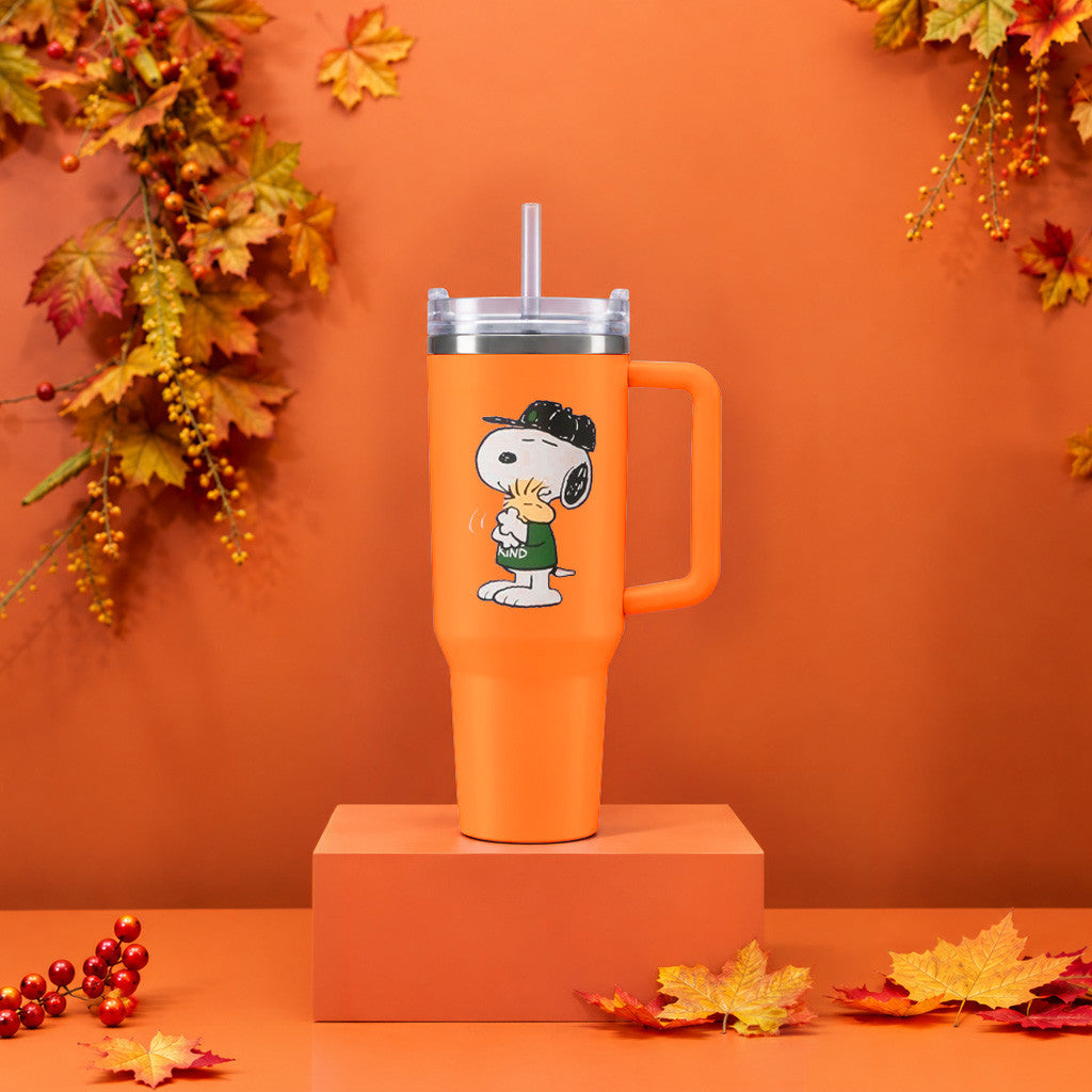 Starbucks X Peanuts Merch 2026 Snoopy And Tumbler Orange Fall Gear Gift For Friends