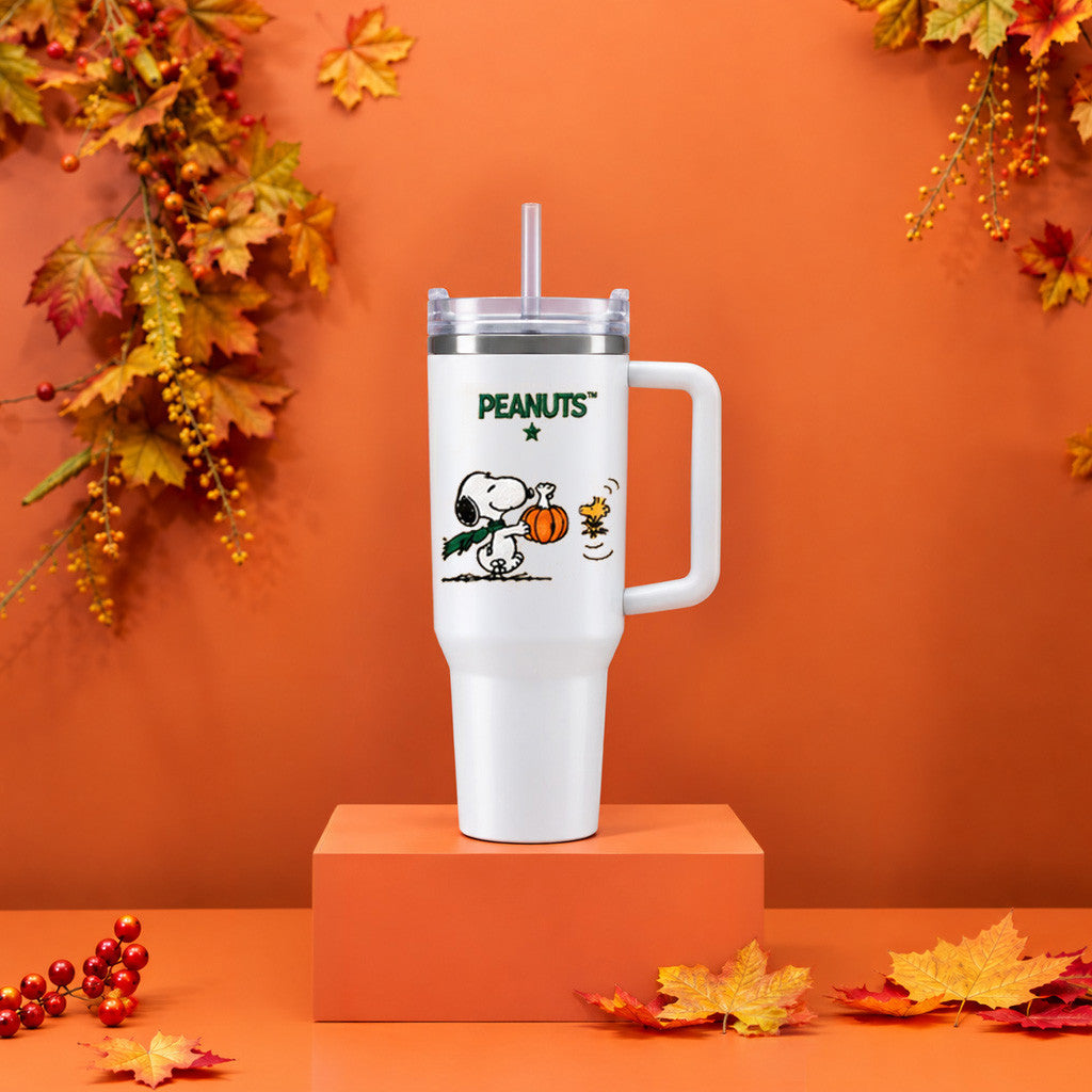 Starbucks X Peanuts Merch 2026 Snoopy Woodstock Tumbler Cute Cartoon Lover Gift For Fall
