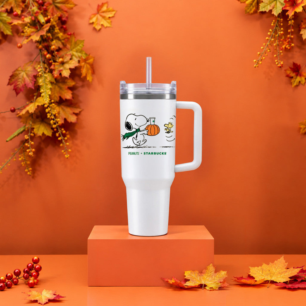 Starbucks X Peanuts Merch 2026 Snoopy Woodstock Autumn Tumbler Cute Falls Gifts Ideas