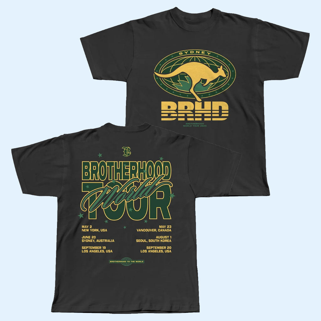 Brotherhood Merch 2026 Brotherhood Sydney T-Shirt World Tour Shirt Gift For Music Fans